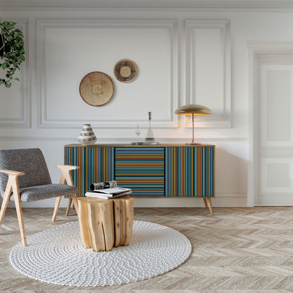 LINEOUT SPECTRUM 3-Door Sideboard in Oak Effect