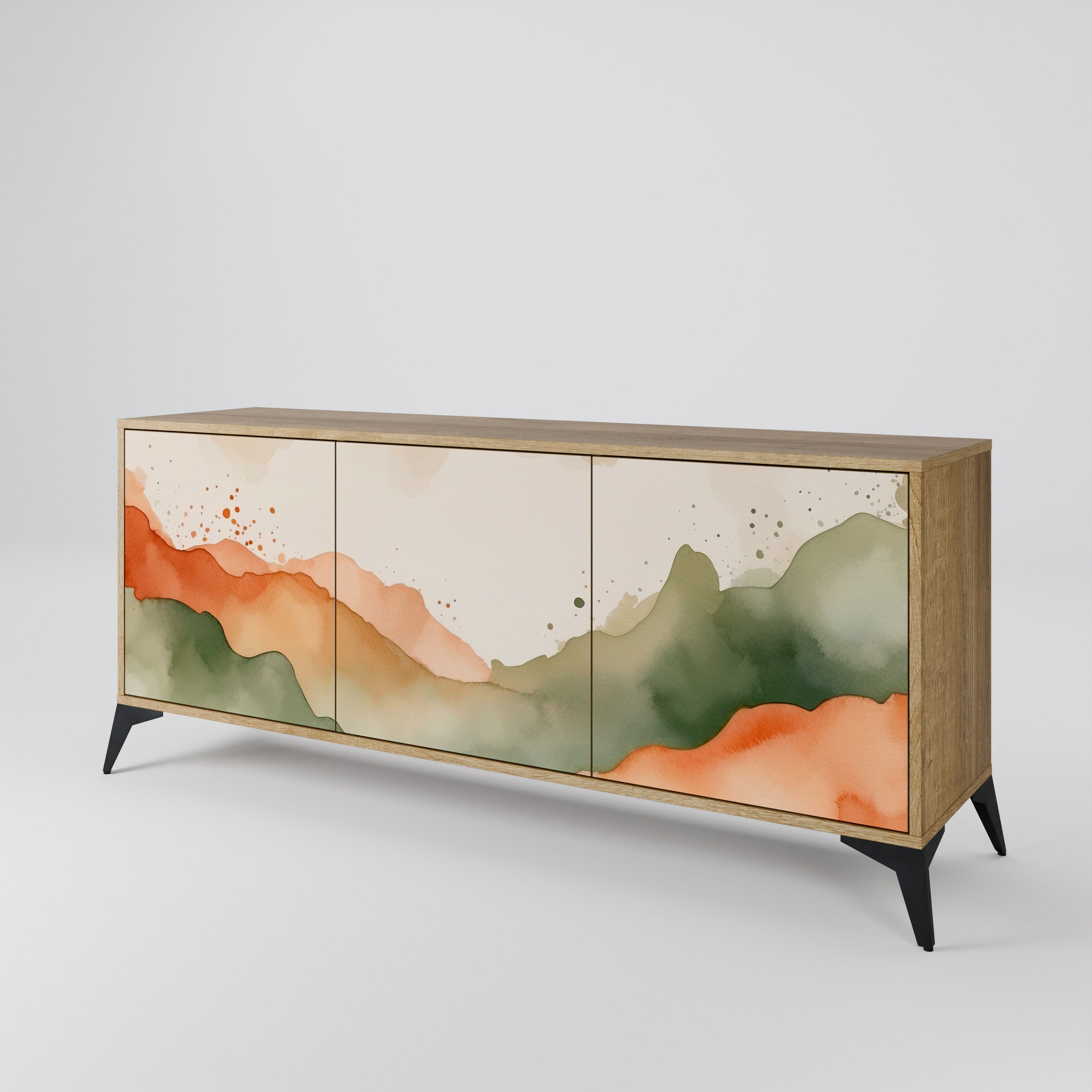 WATERCOLOUR PEAKS 3-Door Sideboard