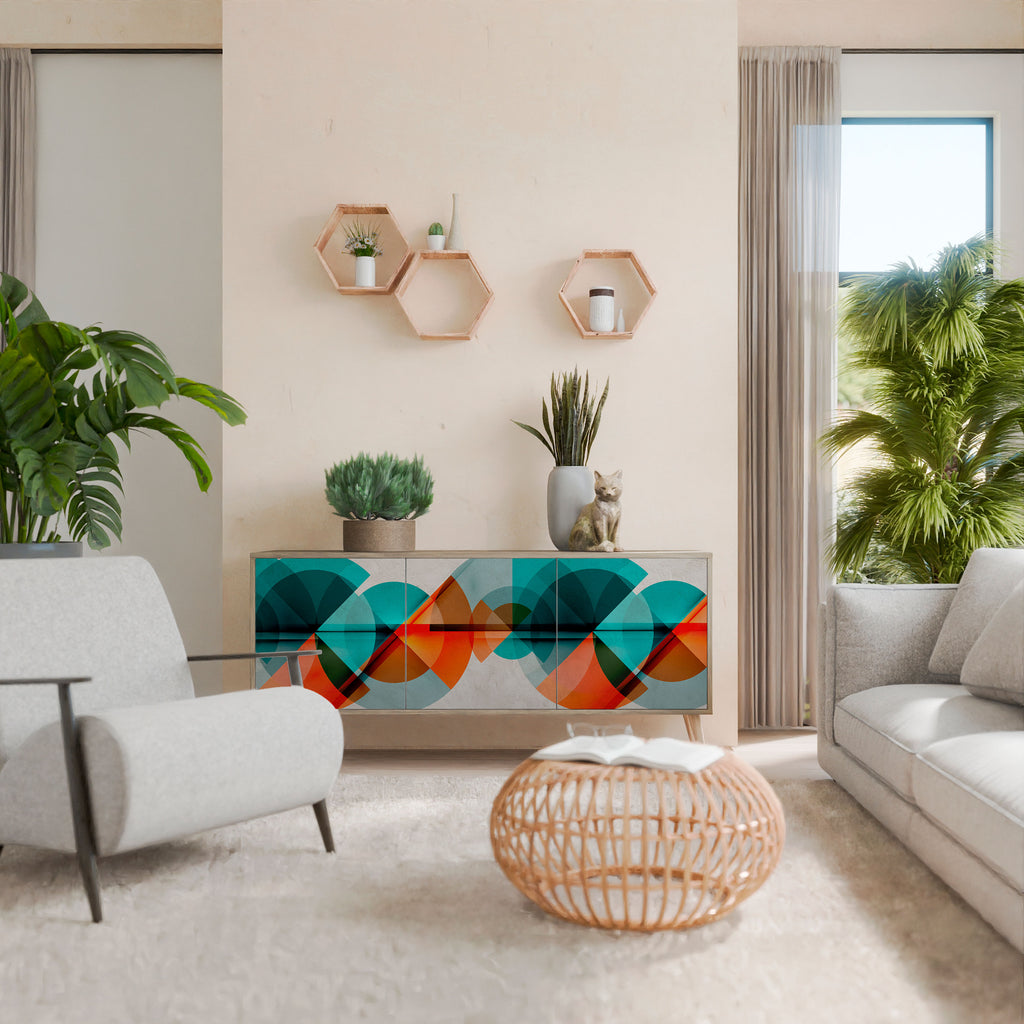 CIRCULAR RHAPSODY 3-Door Sideboard