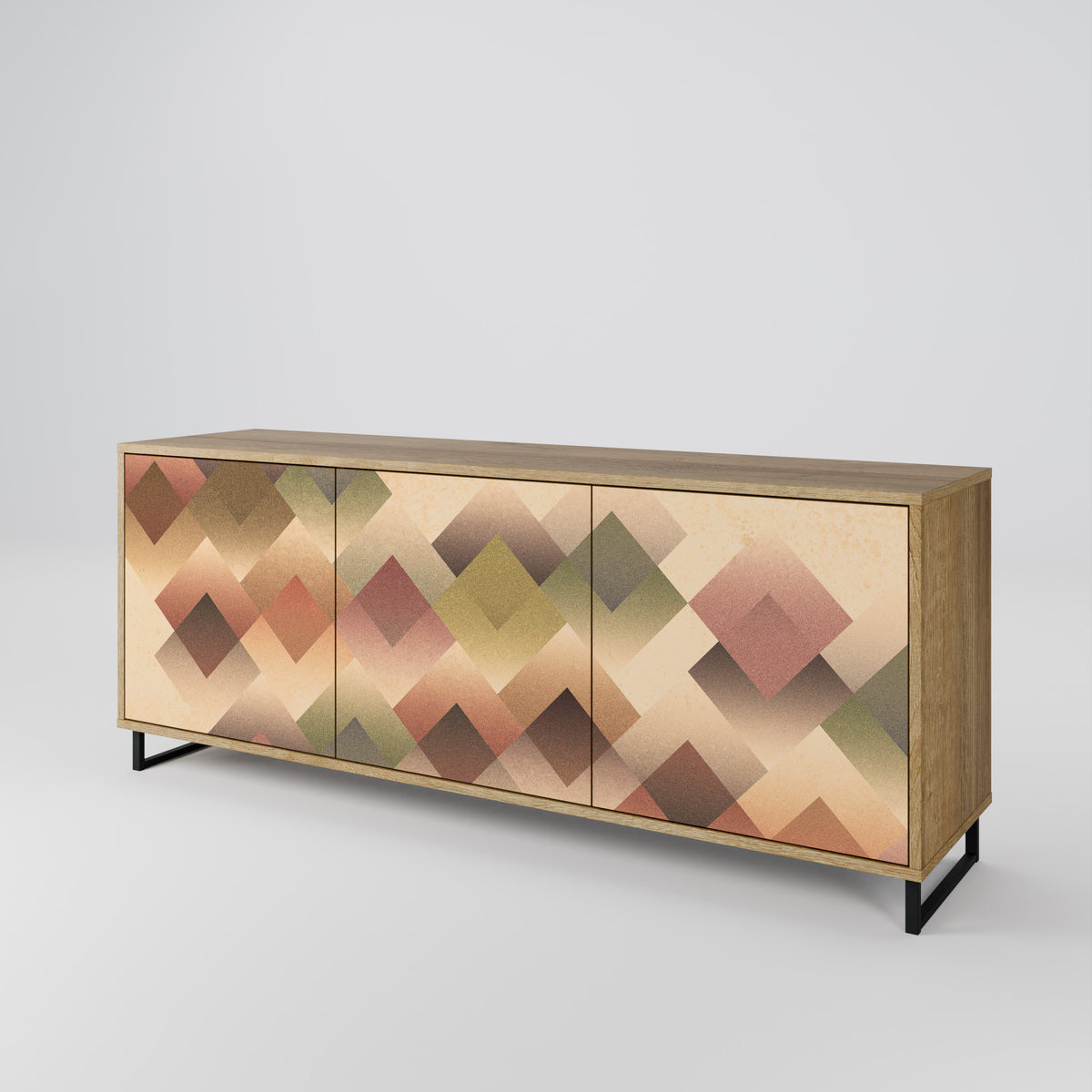 GEOMETRIC FUSION Aparador de 3 Puertas