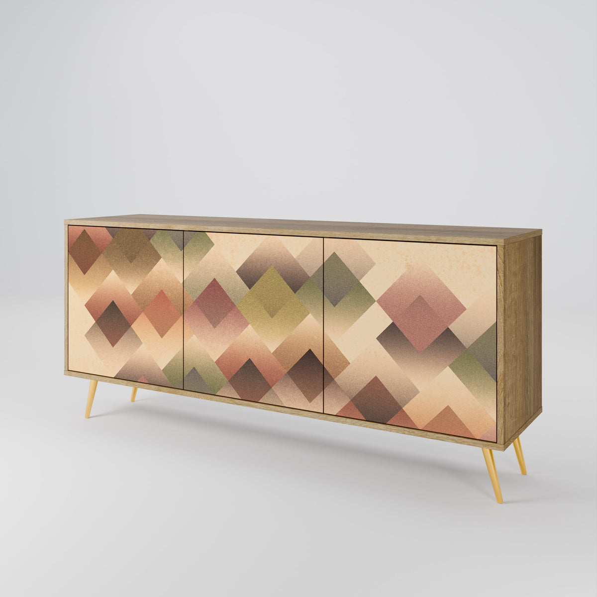 GEOMETRIC FUSION Aparador de 3 Puertas