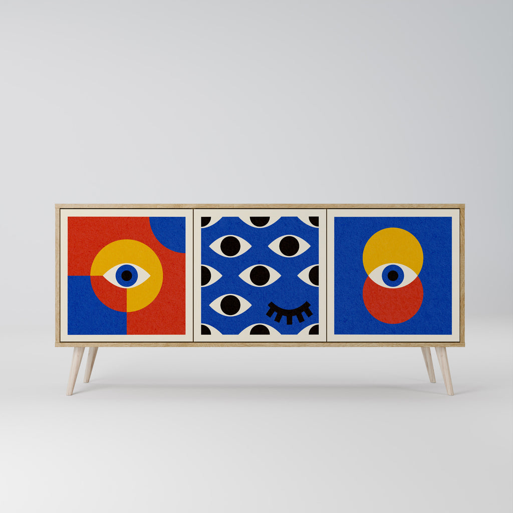 GEOMETRIC EYES 3-Door Sideboard