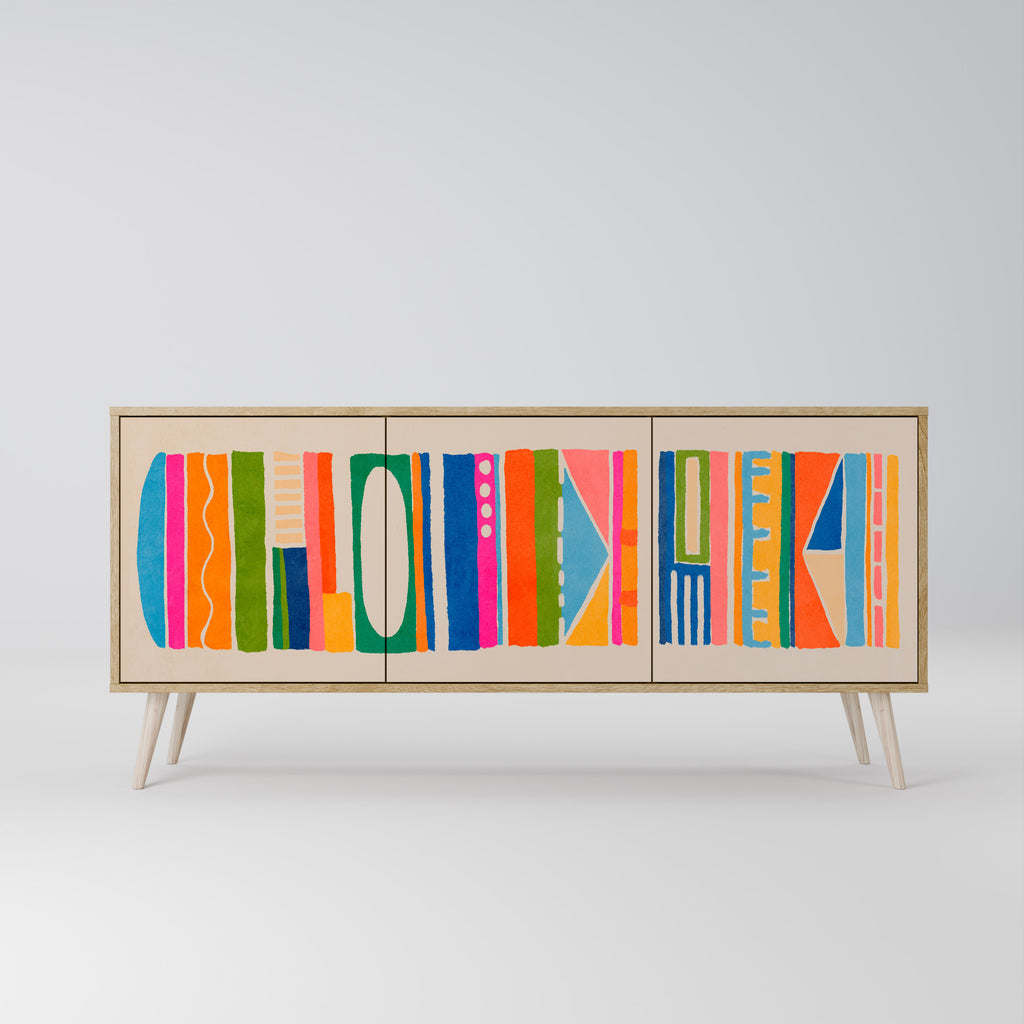 GEOMETRIC SHINE 3-Door Sideboard
