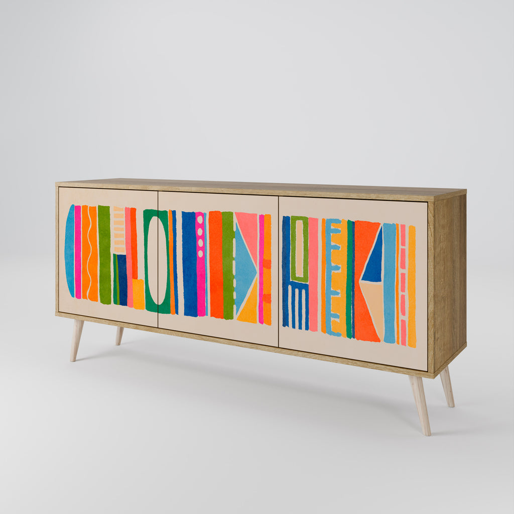 GEOMETRIC SHINE 3-Door Sideboard