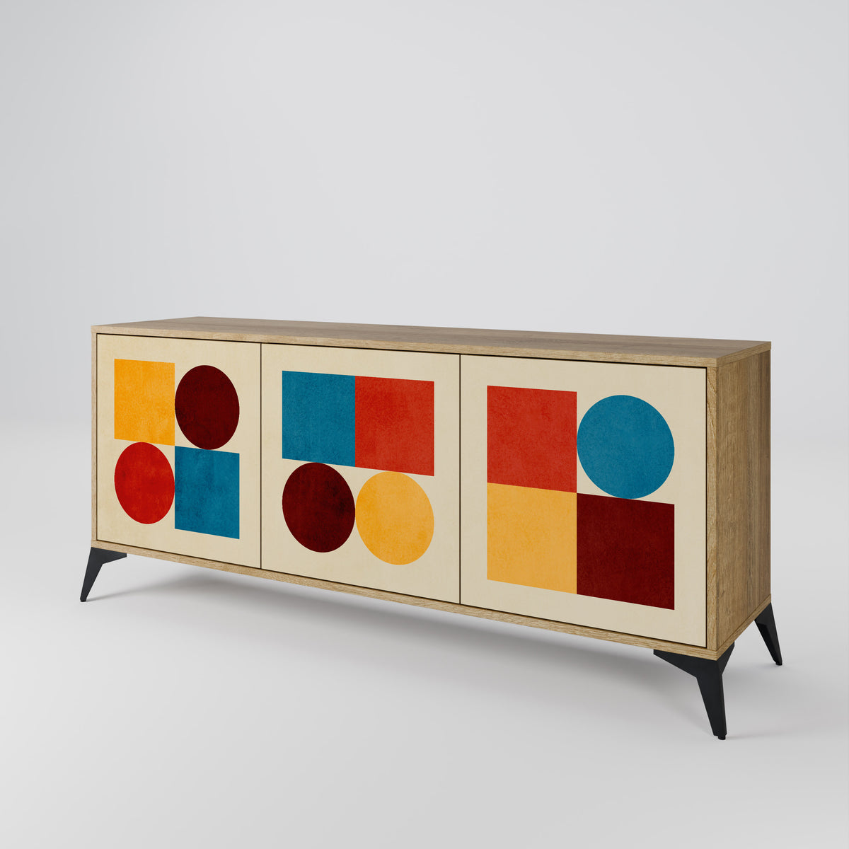GEOMETRIC PUZZLE 3-türiges Sideboard