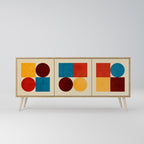 GEOMETRIC PUZZLE 3-Door Sideboard