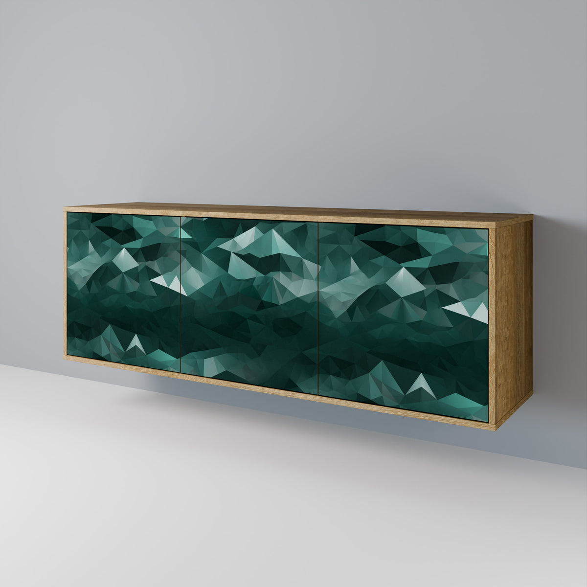 POLYGONAL FLOATING Aparador de 3 Puertas