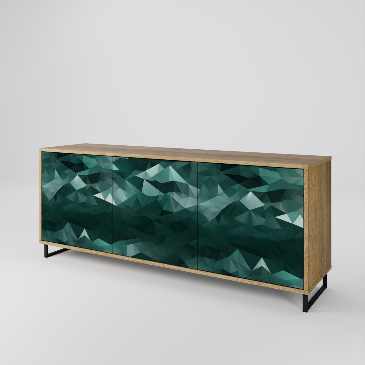 POLYGONAL FLOATING Aparador de 3 Puertas