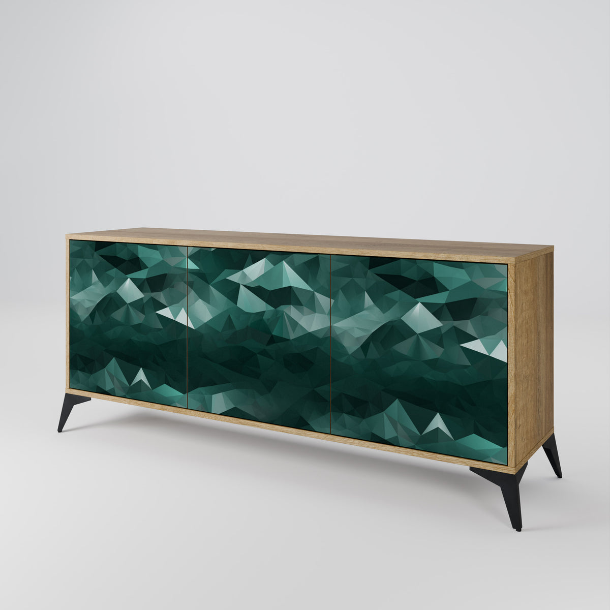 POLYGONAL FLOATING Aparador de 3 Puertas