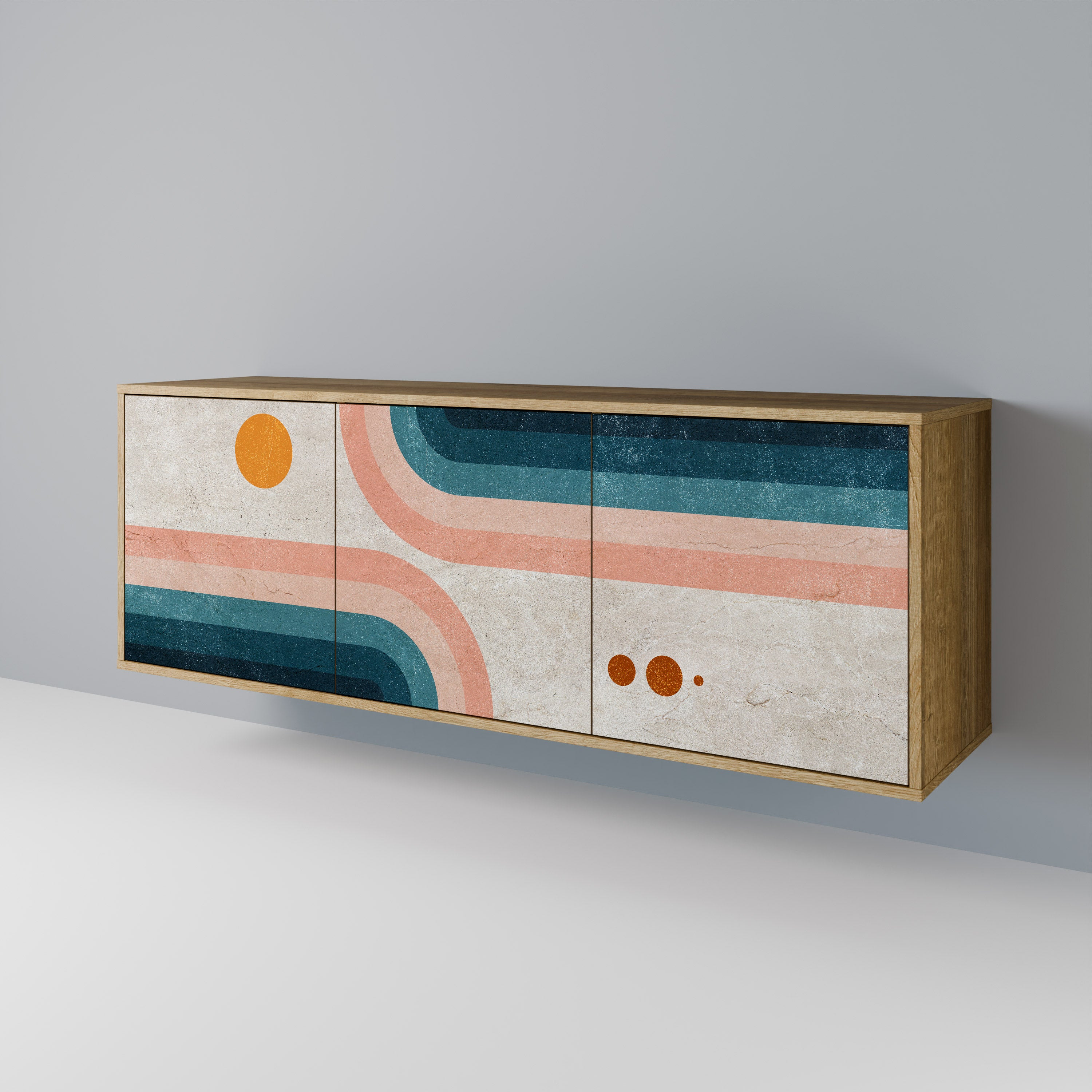 TWO HALVES Aparador de 3 Puertas