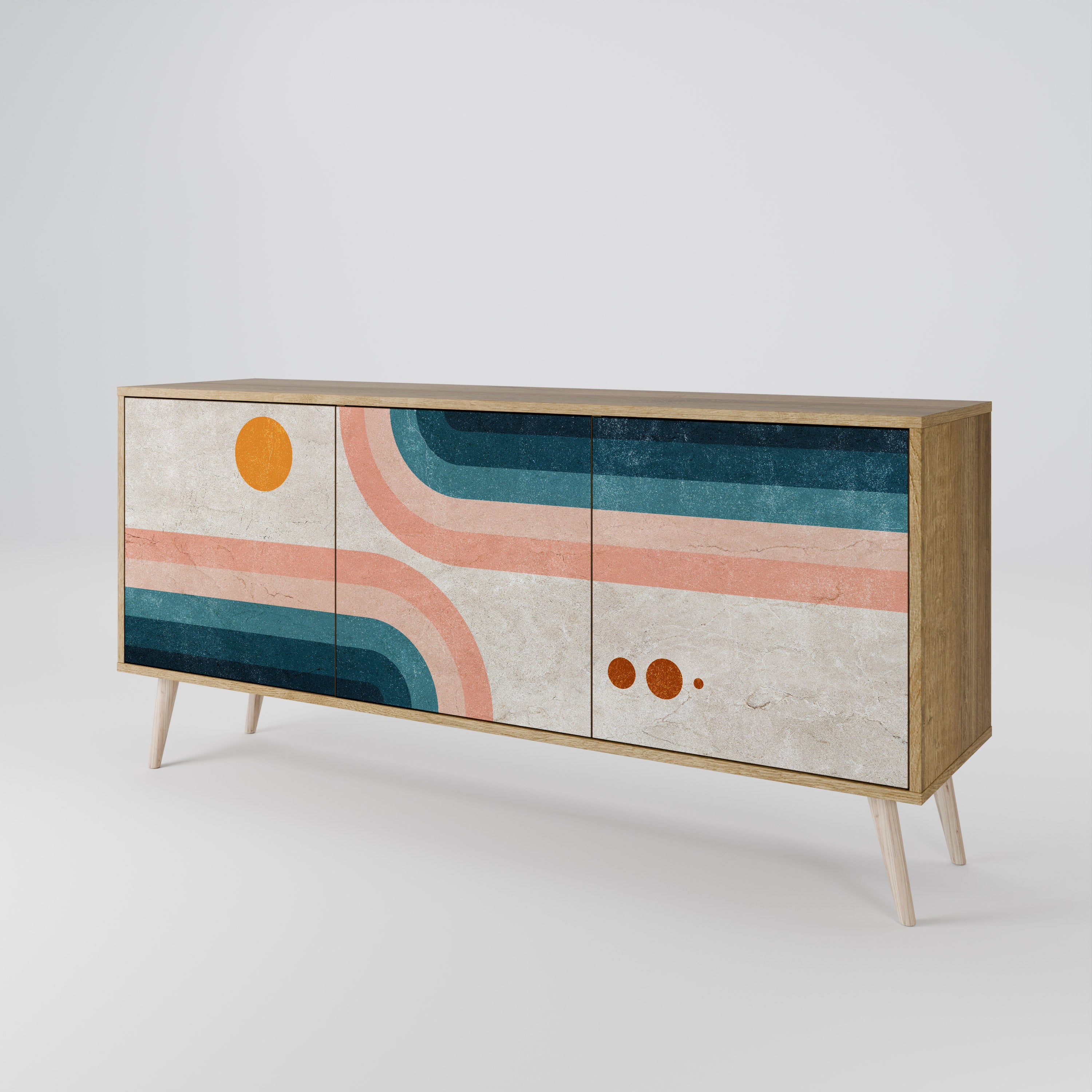 TWO HALVES 3-türiges Sideboard