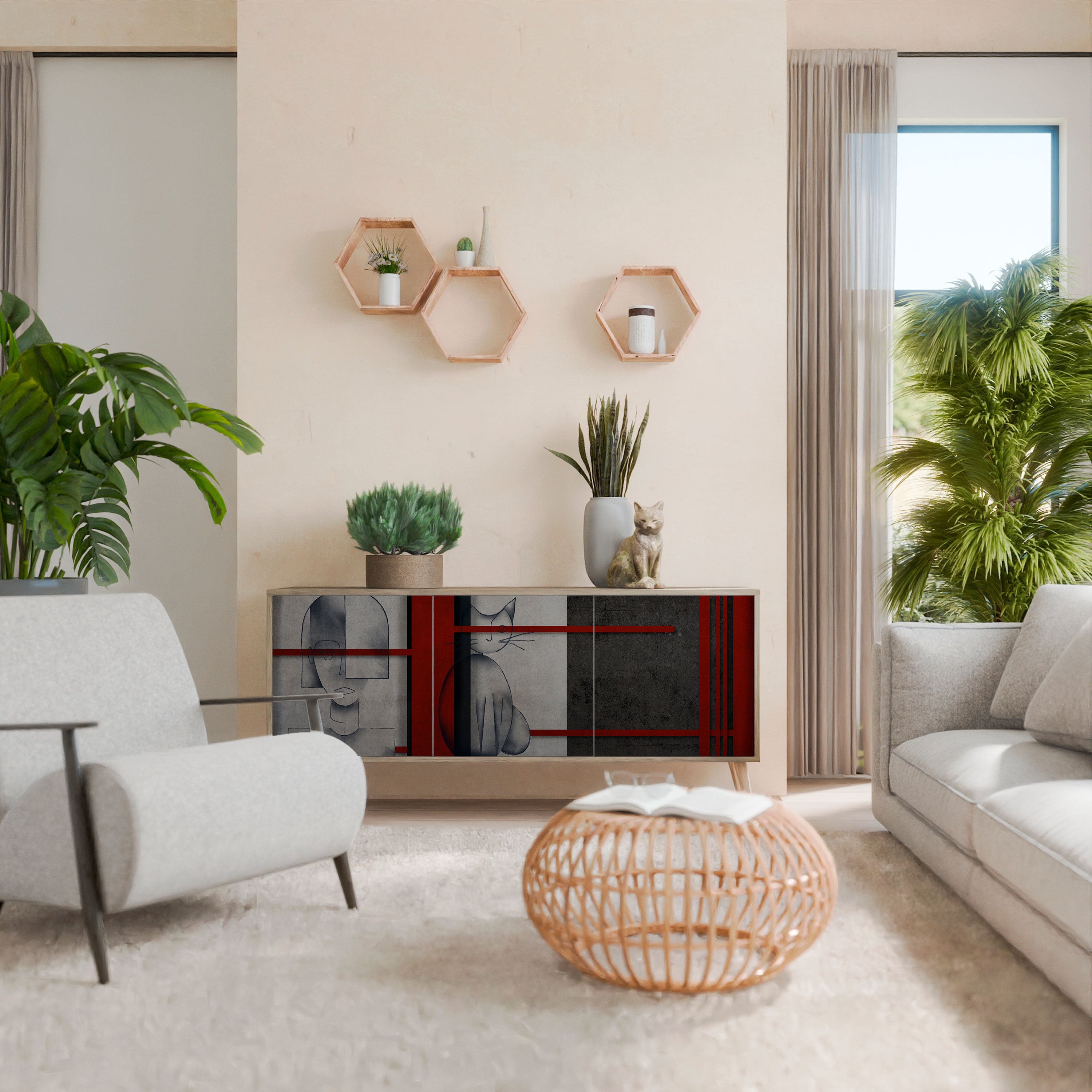 GRAY FIGURES 3-türiges Sideboard