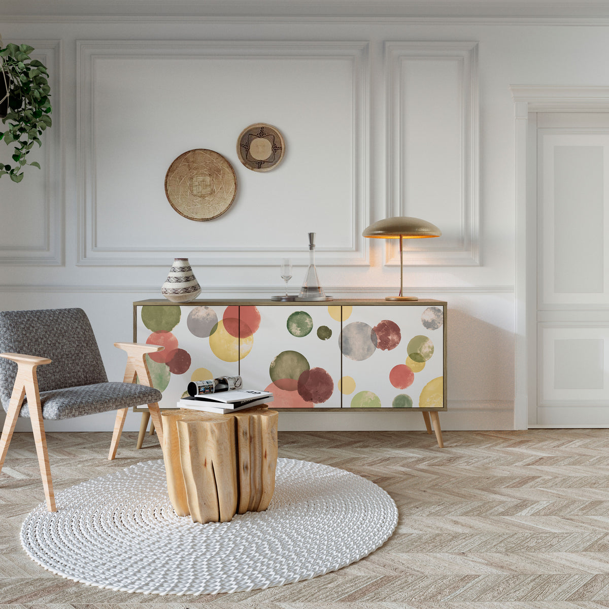 FLEETING HAPPINESS 3-Door Sideboard