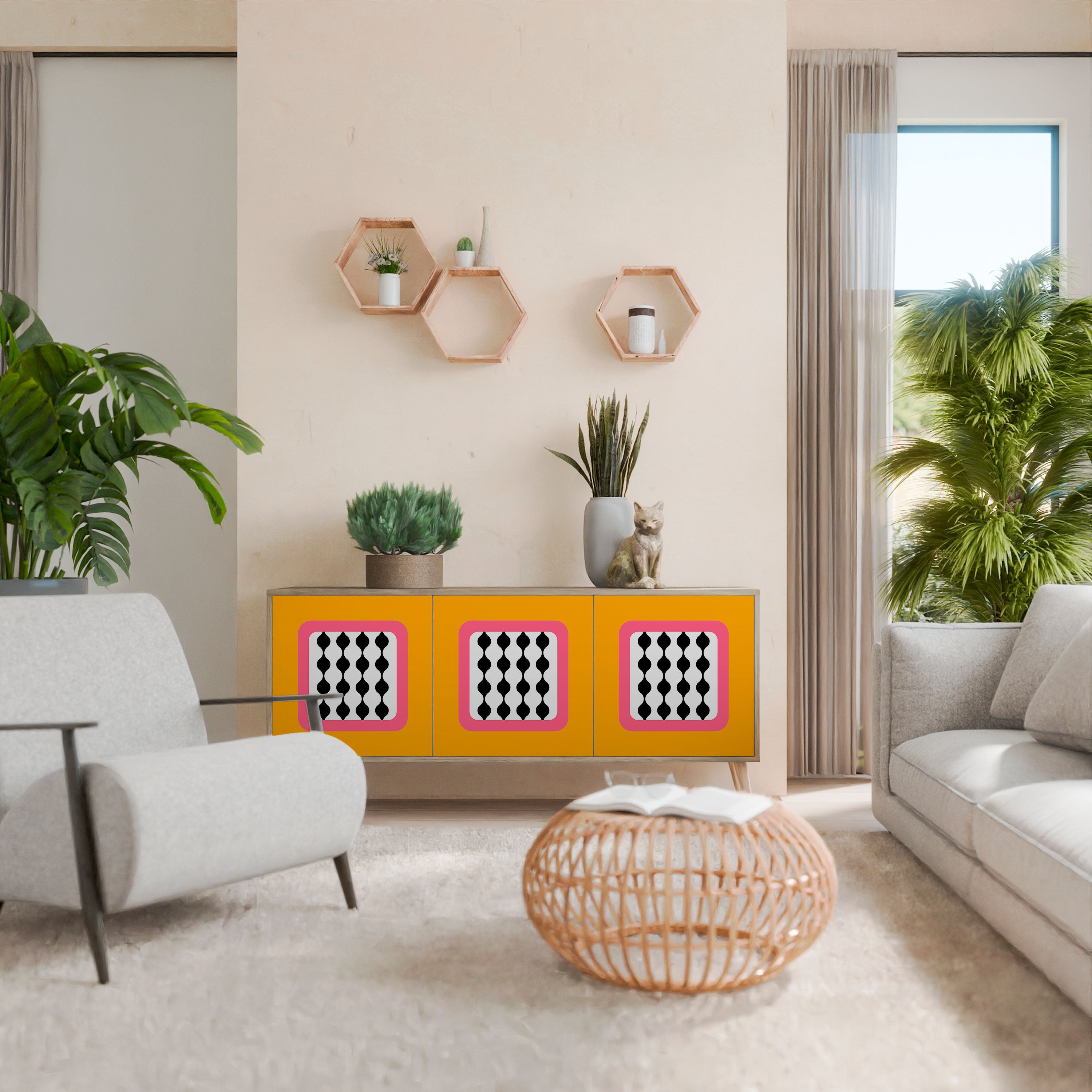 TEARS IN HEAVEN Skänk med tre dörrar