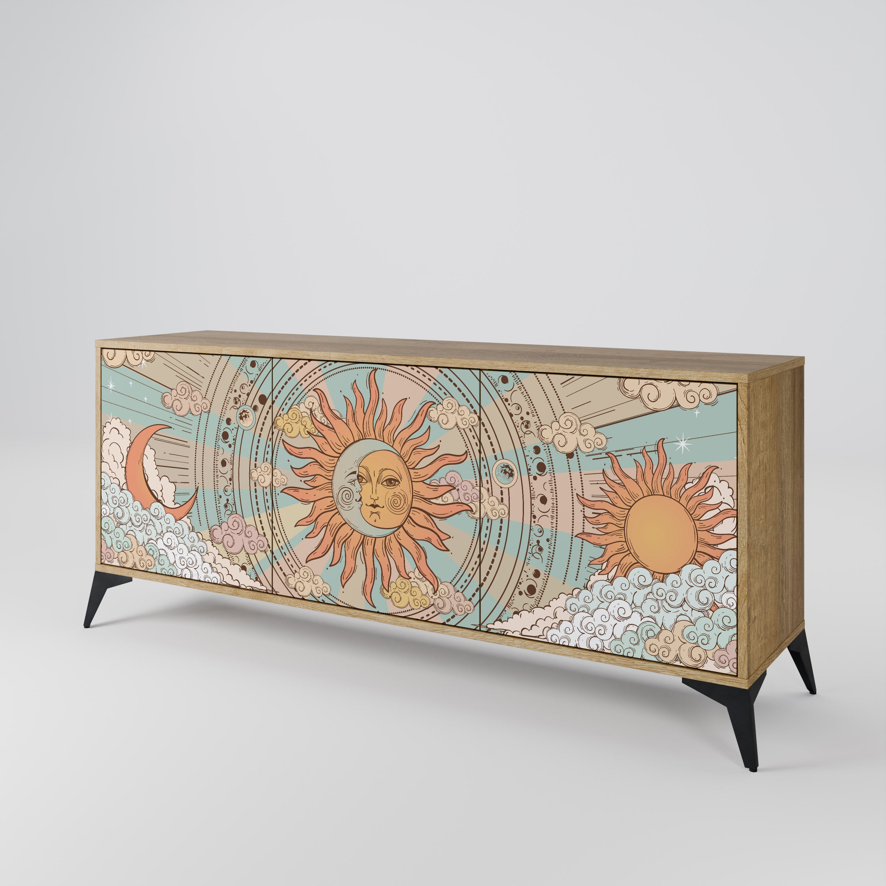 MYSTICAL STRUCTURE 3-Door Sideboard