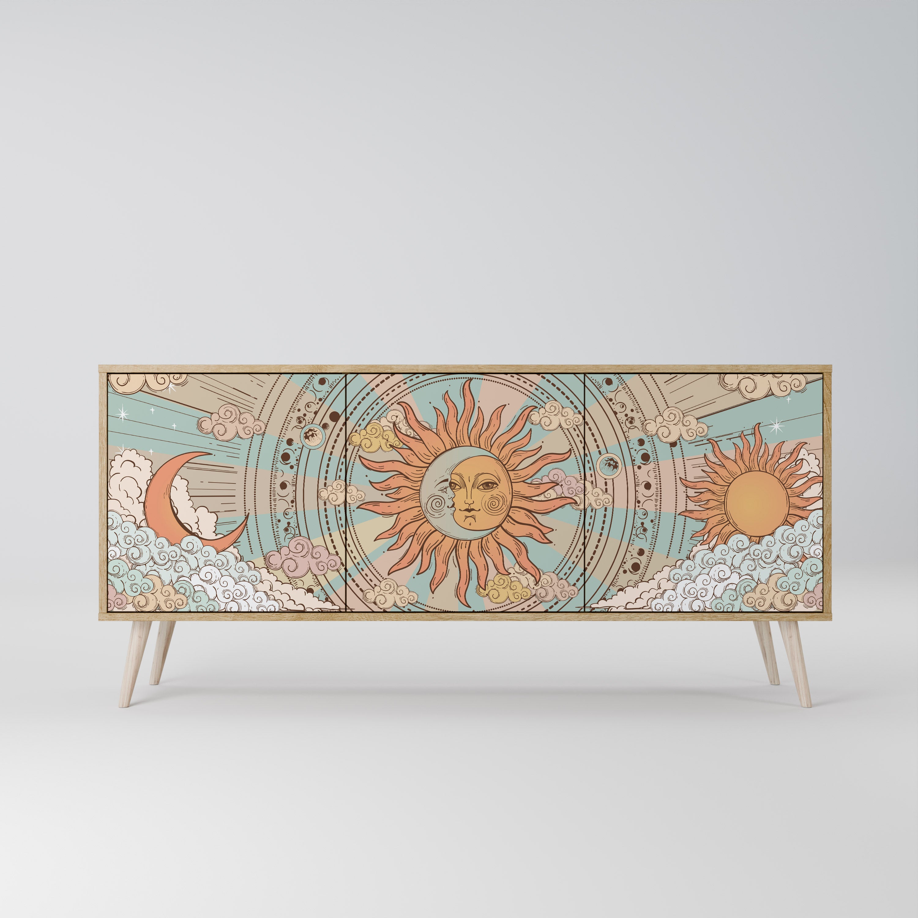 MYSTICAL STRUCTURE 3-Door Sideboard