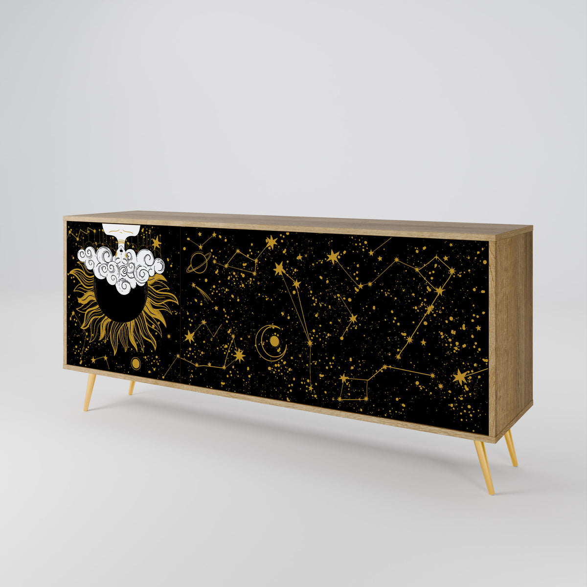 STELLAR CONSTELLATIONS Aparador de 3 Puertas