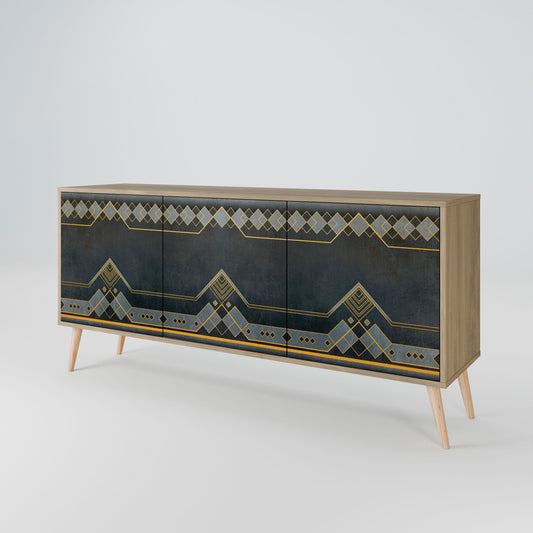 Credenza a 3 ante ROYAL ORDINARINESS in effetto rovere