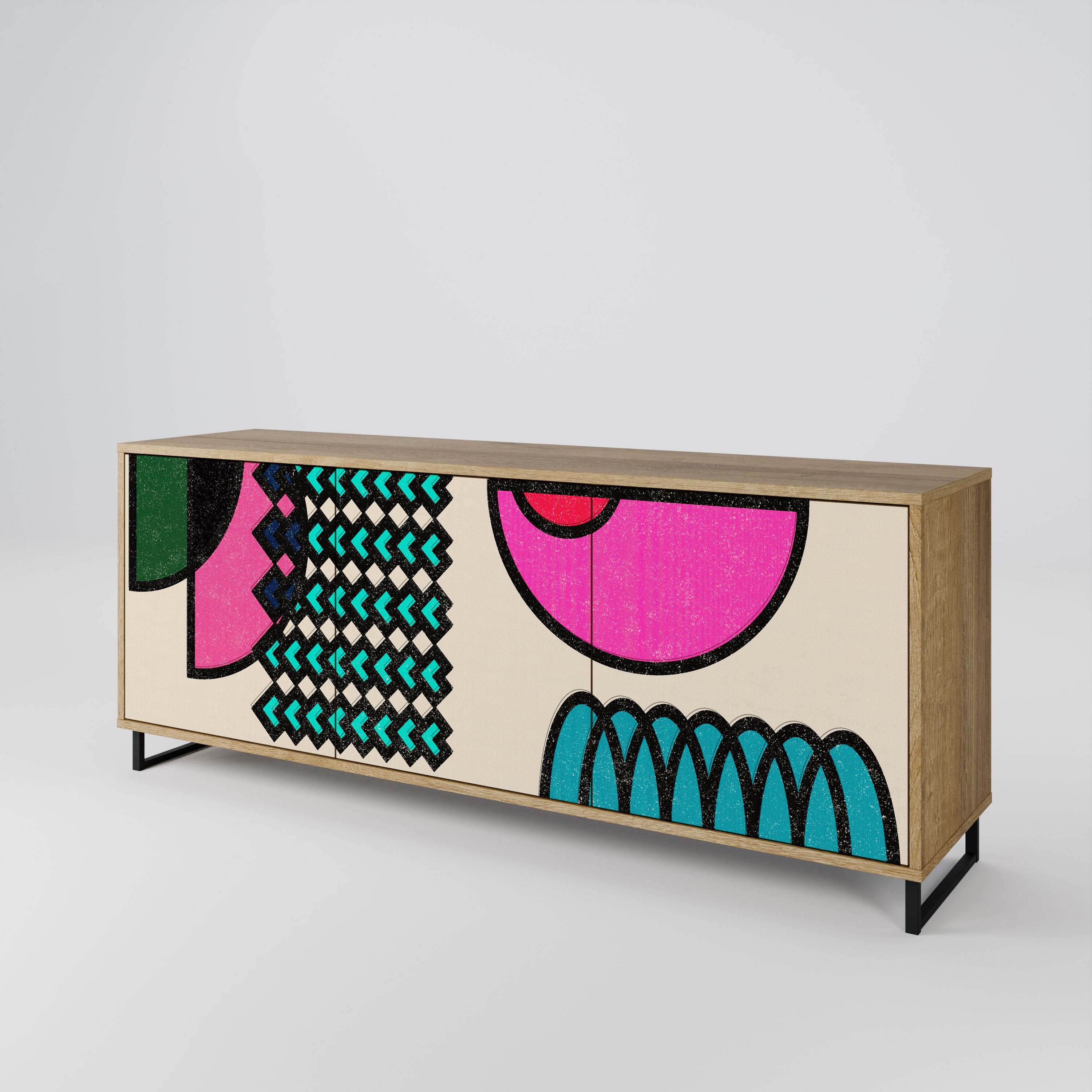 GEOMETRIC RHAPSODY 3-Door Sideboard