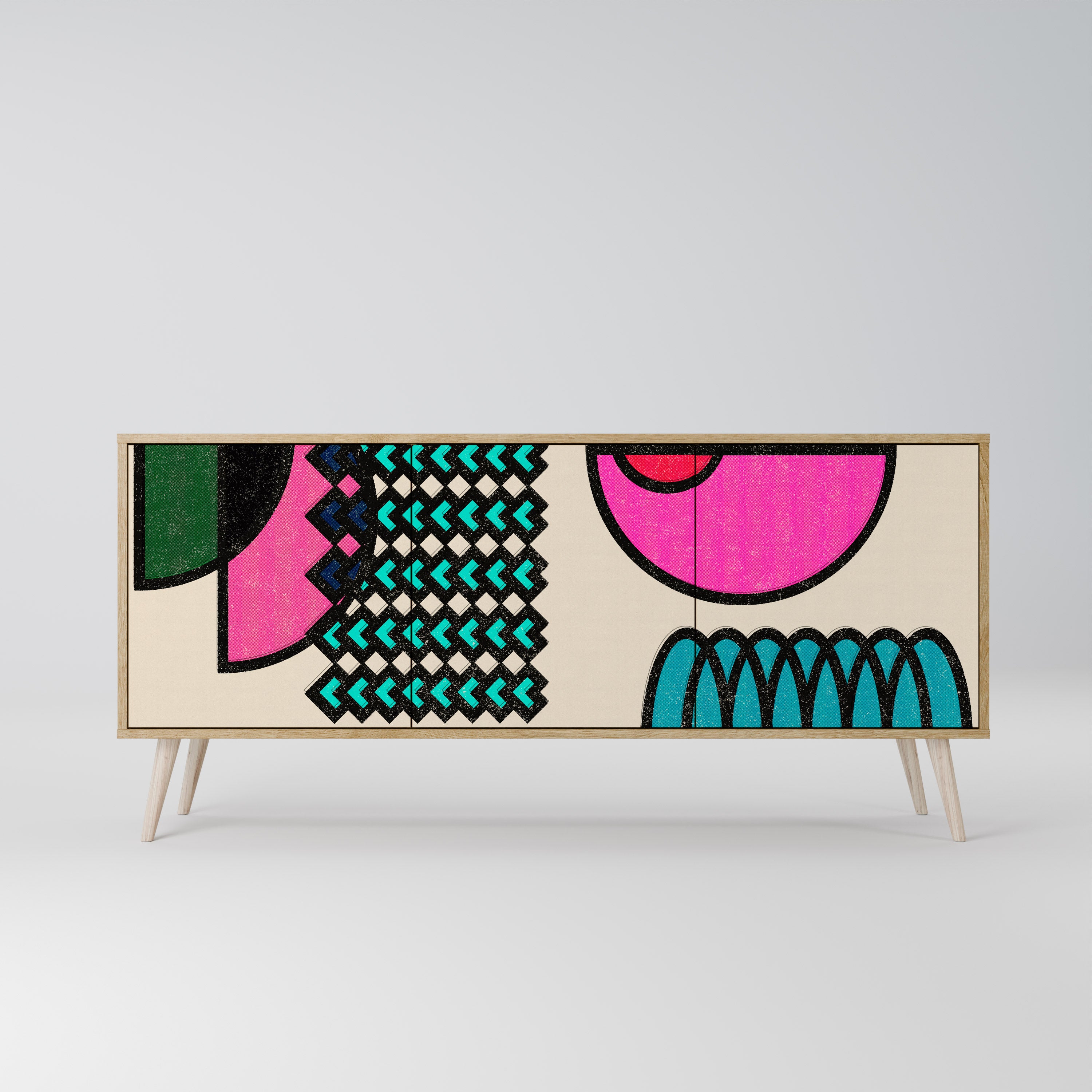 GEOMETRIC RHAPSODY 3-Door Sideboard