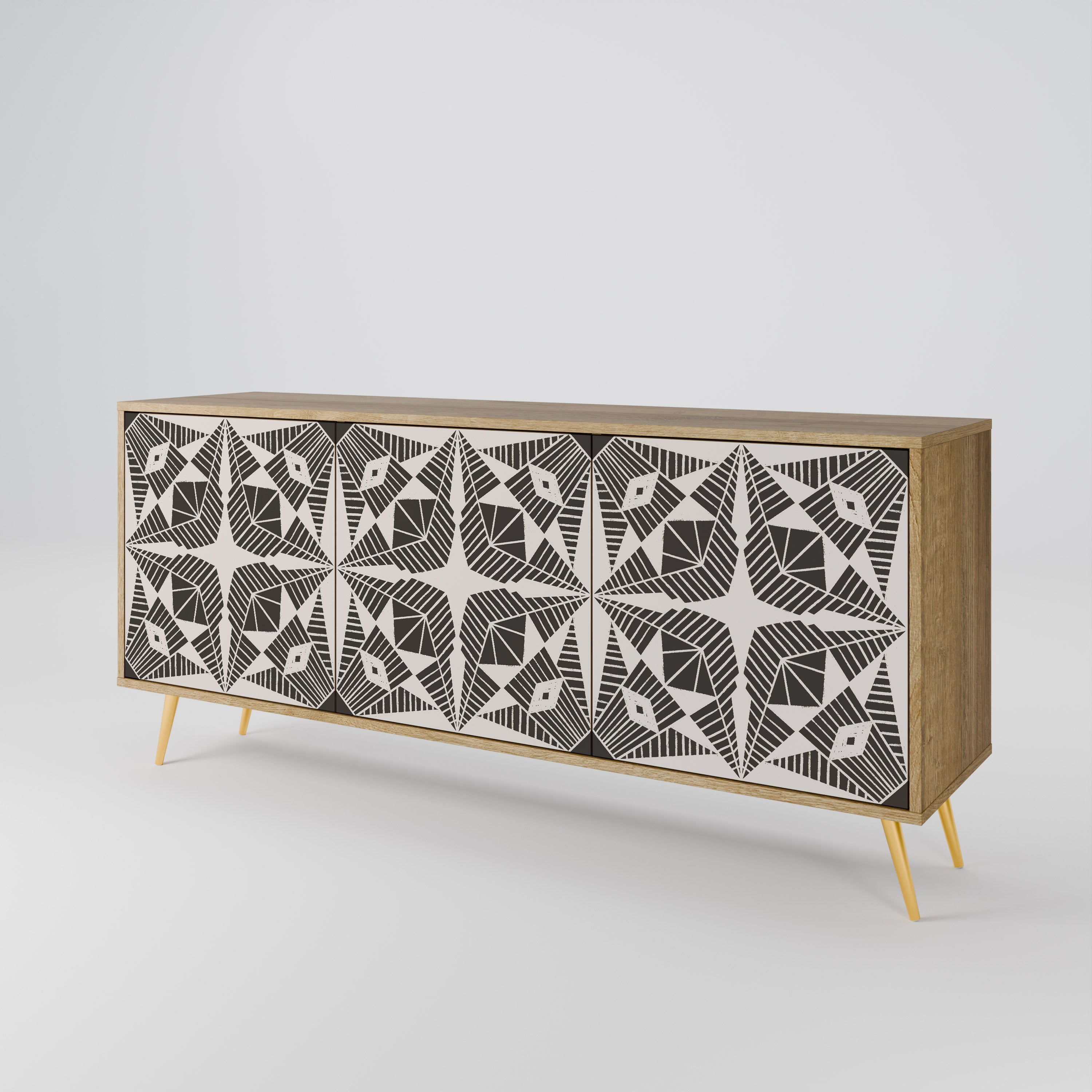 MONOCHROME NEXUS 3-Door Sideboard