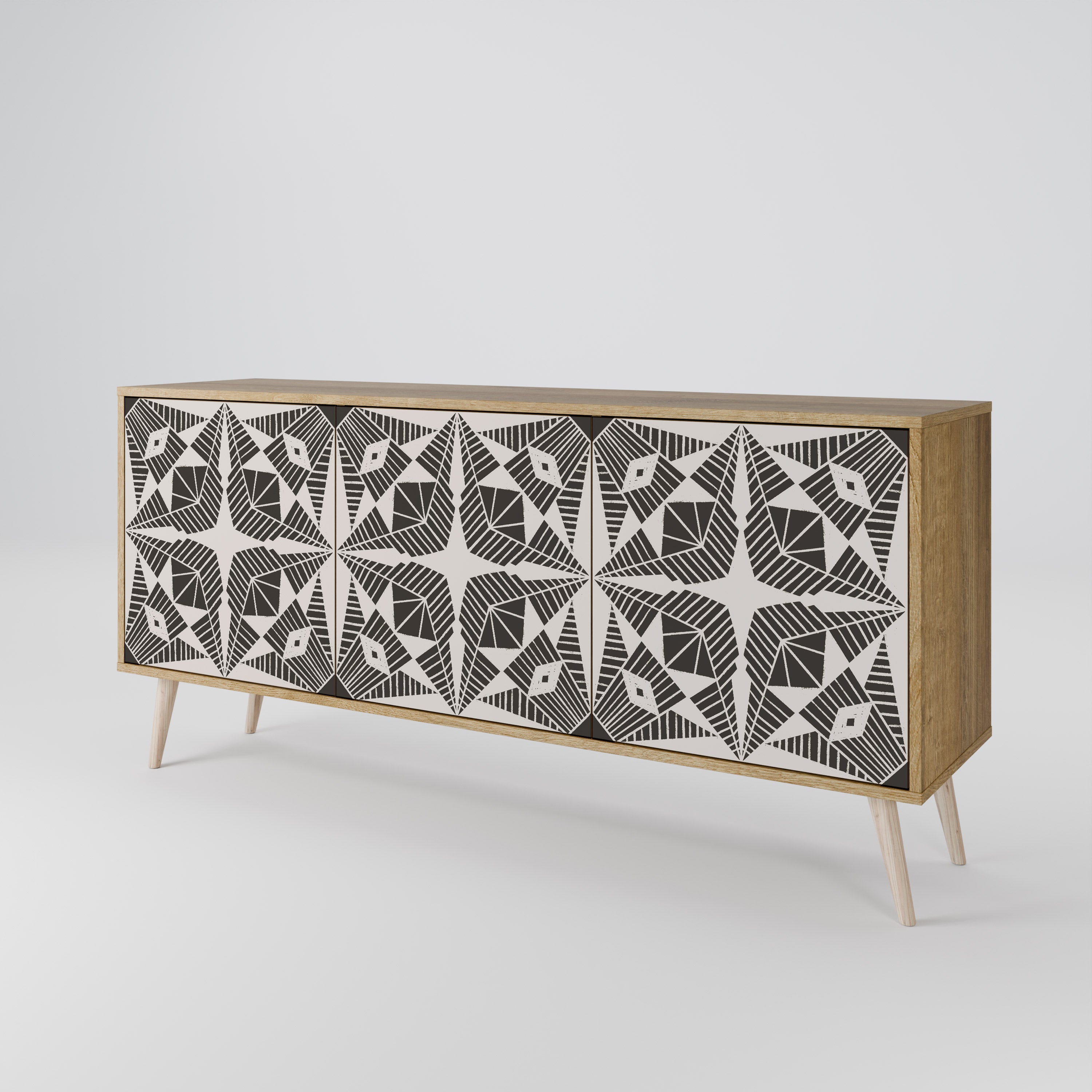 MONOCHROME NEXUS 3-Door Sideboard