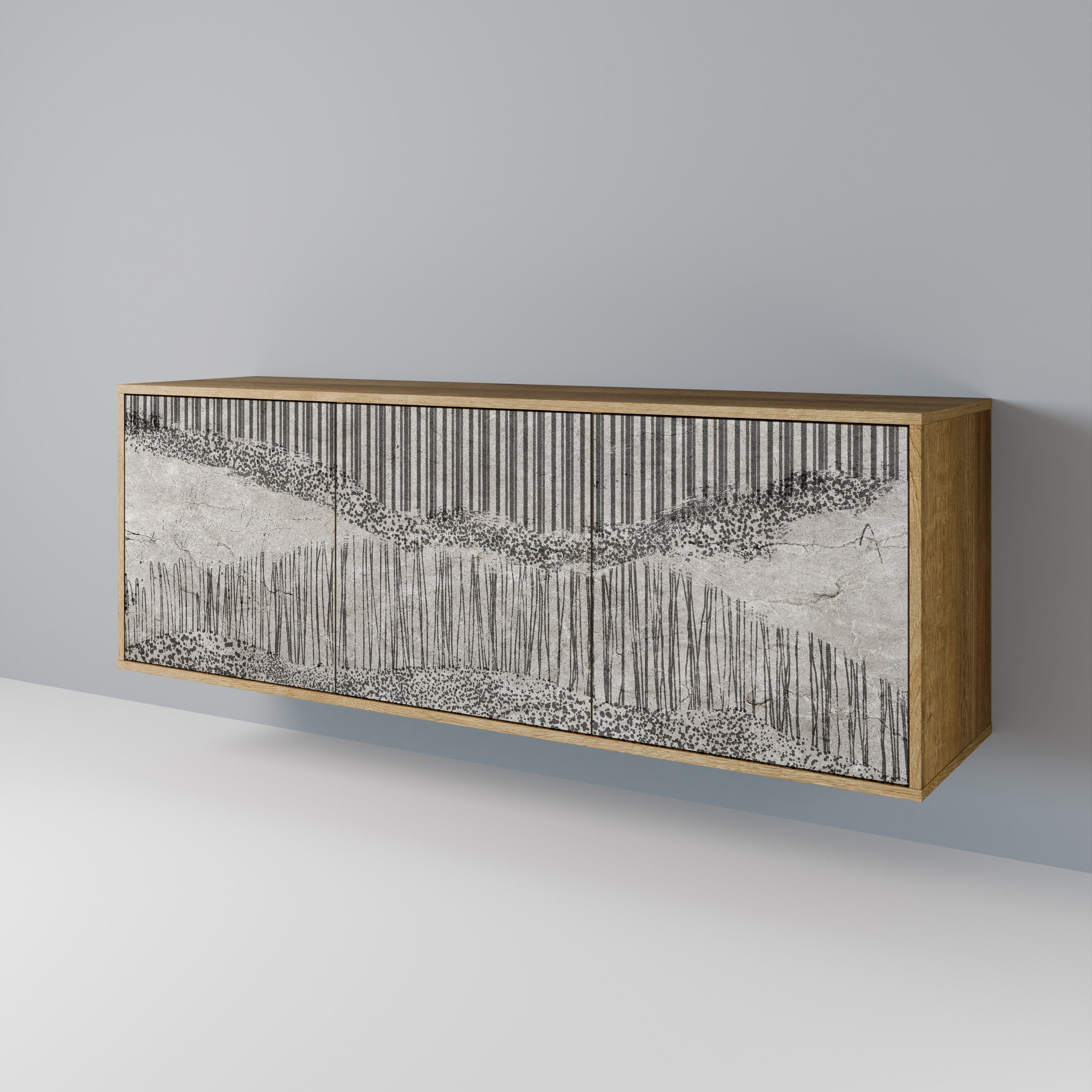 GRAIN LINES 3-Door Sideboard