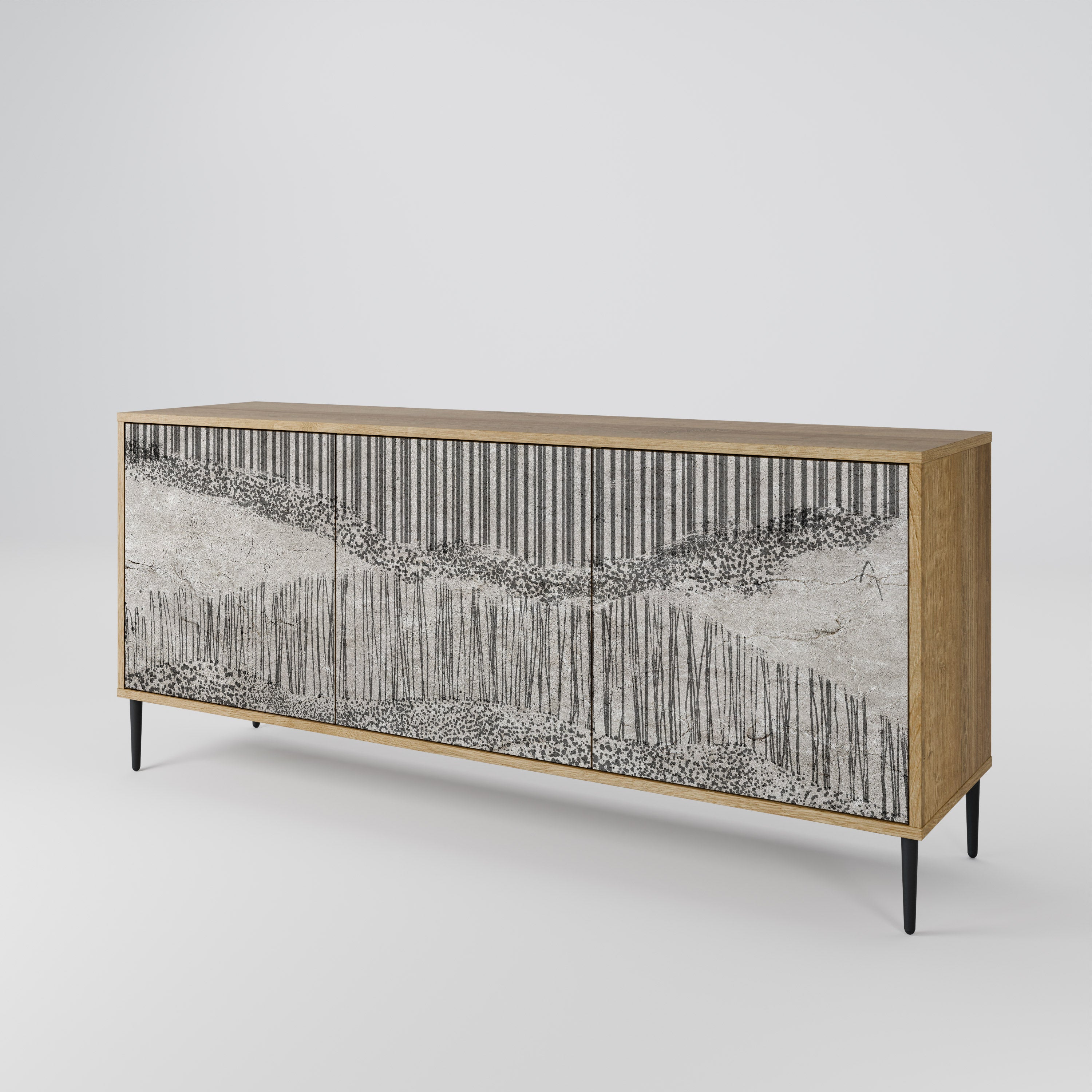 GRAIN LINES 3-Door Sideboard