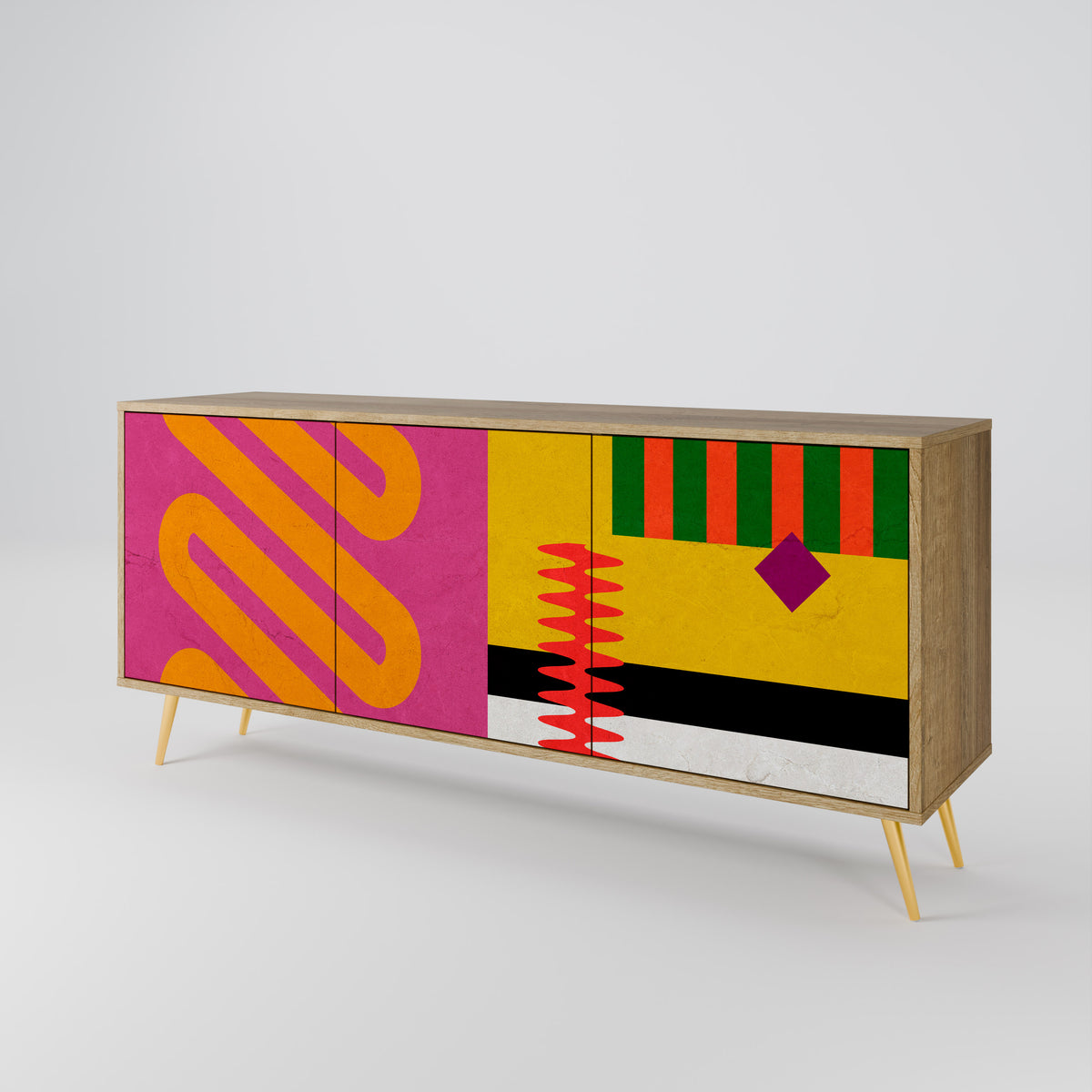 VIVID ART 3-türiges Sideboard