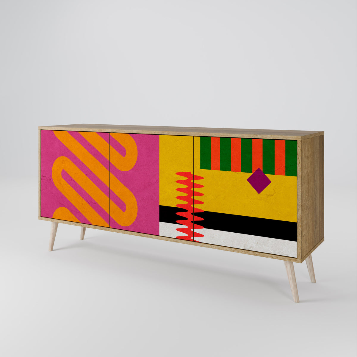 VIVID ART 3-türiges Sideboard