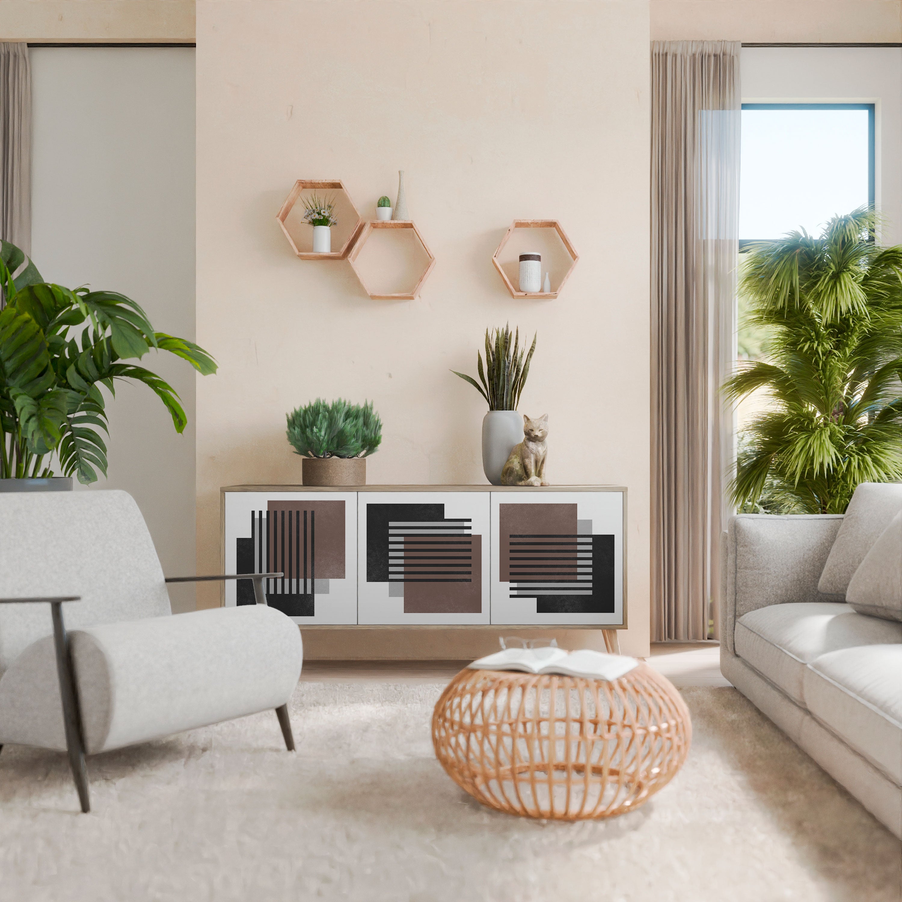 SHADOW SYNCHRONY 3-Door Sideboard