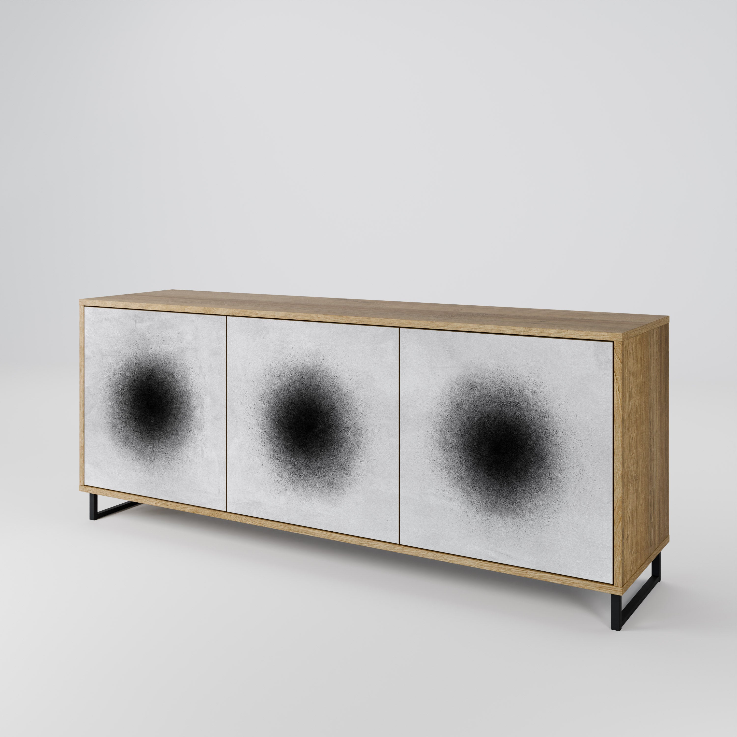 BLACK HOLE 3-Door Sideboard
