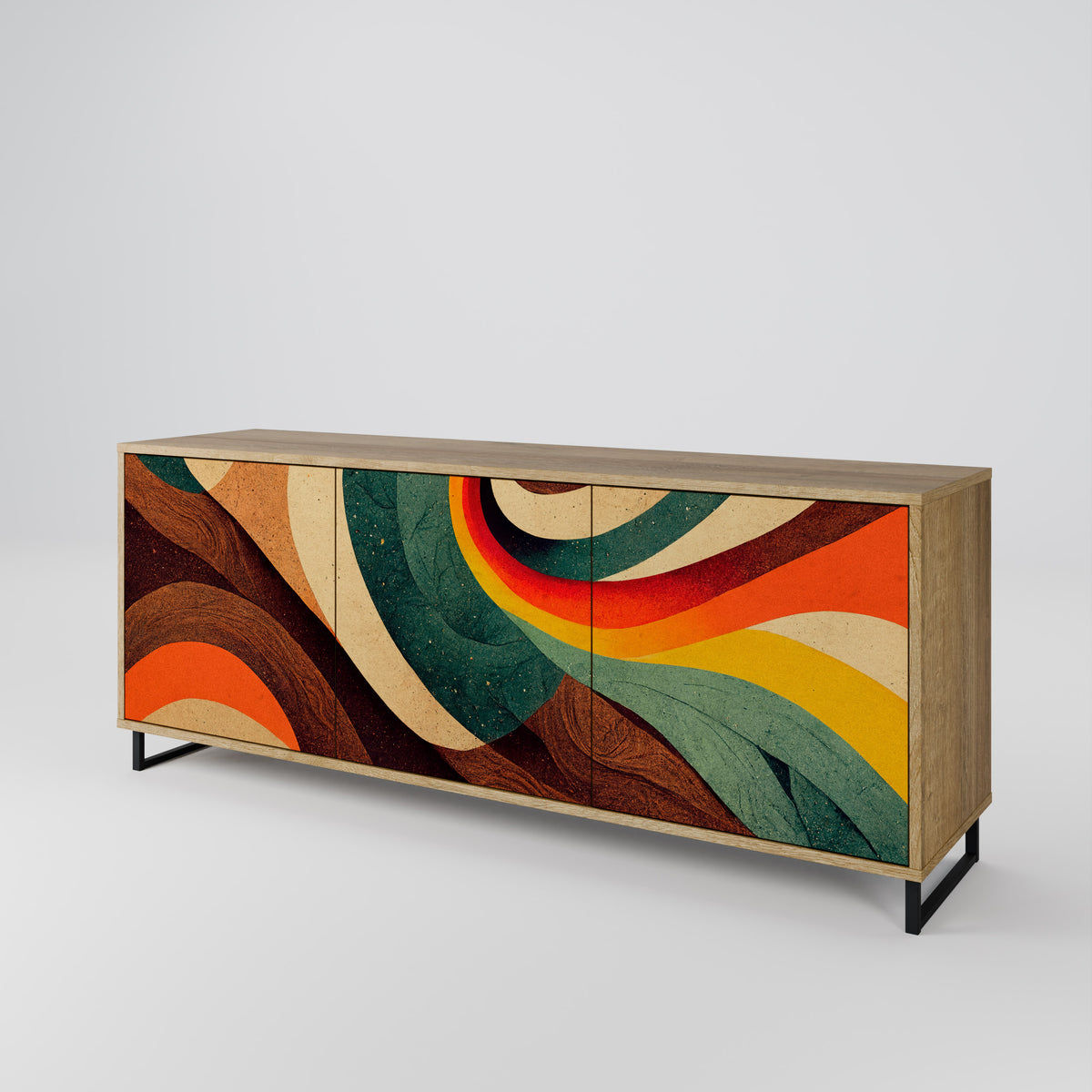 COLORFUL STRANDS 3-türiges Sideboard