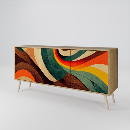 COLORFUL STRANDS 3-Door Sideboard
