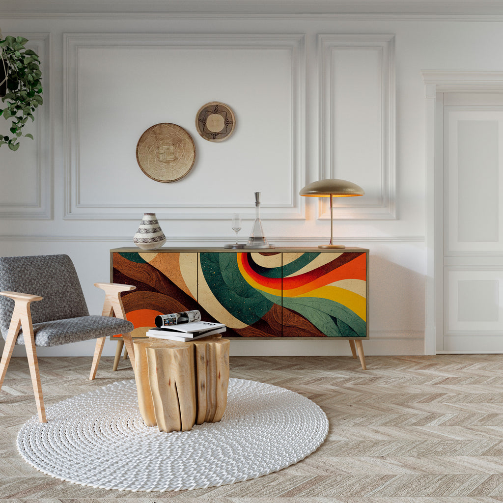 COLORFUL STRANDS Μπουφές 3-θυρών