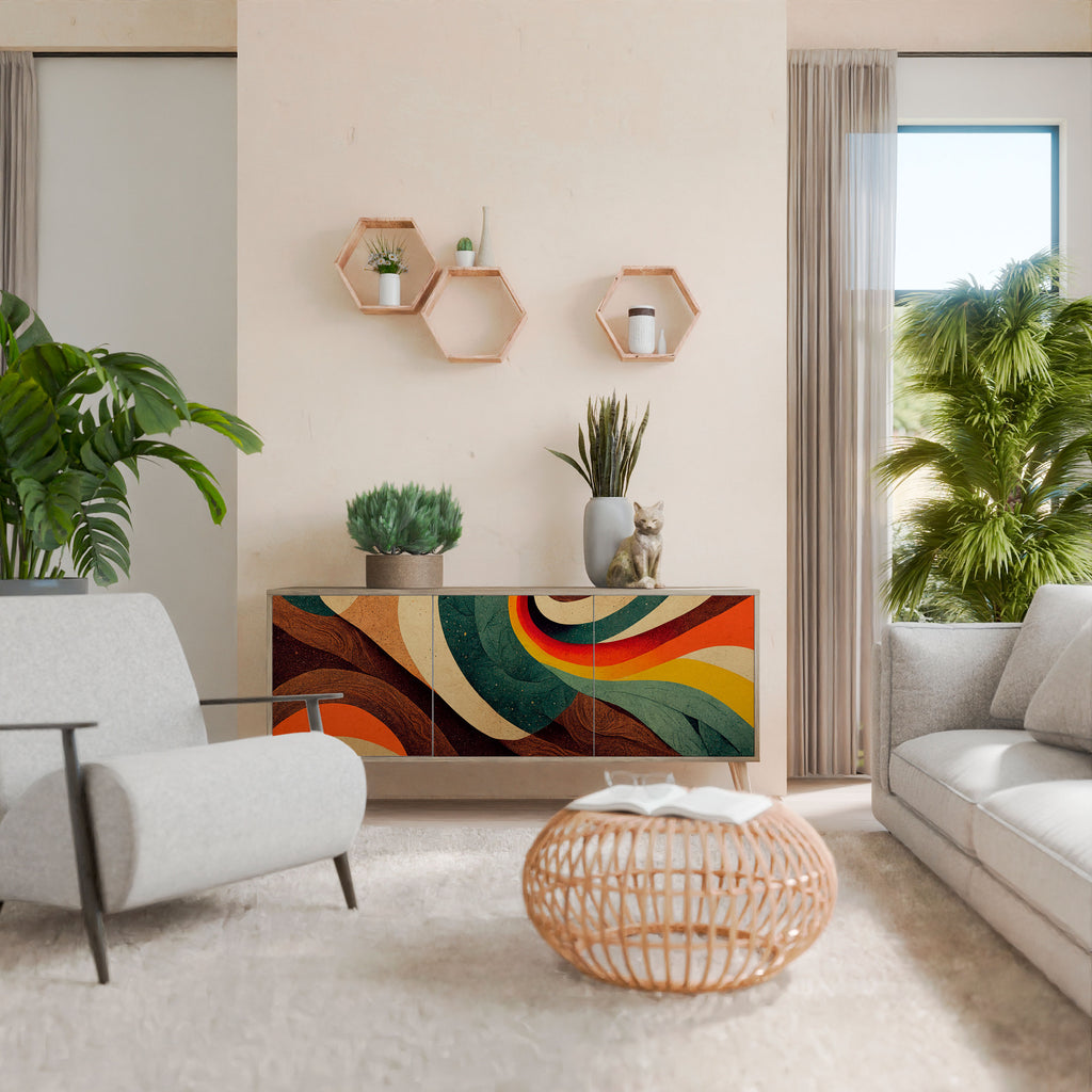 COLORFUL STRANDS Μπουφές 3-θυρών