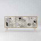 ASHEN ARIA Aparador de 3 Puertas