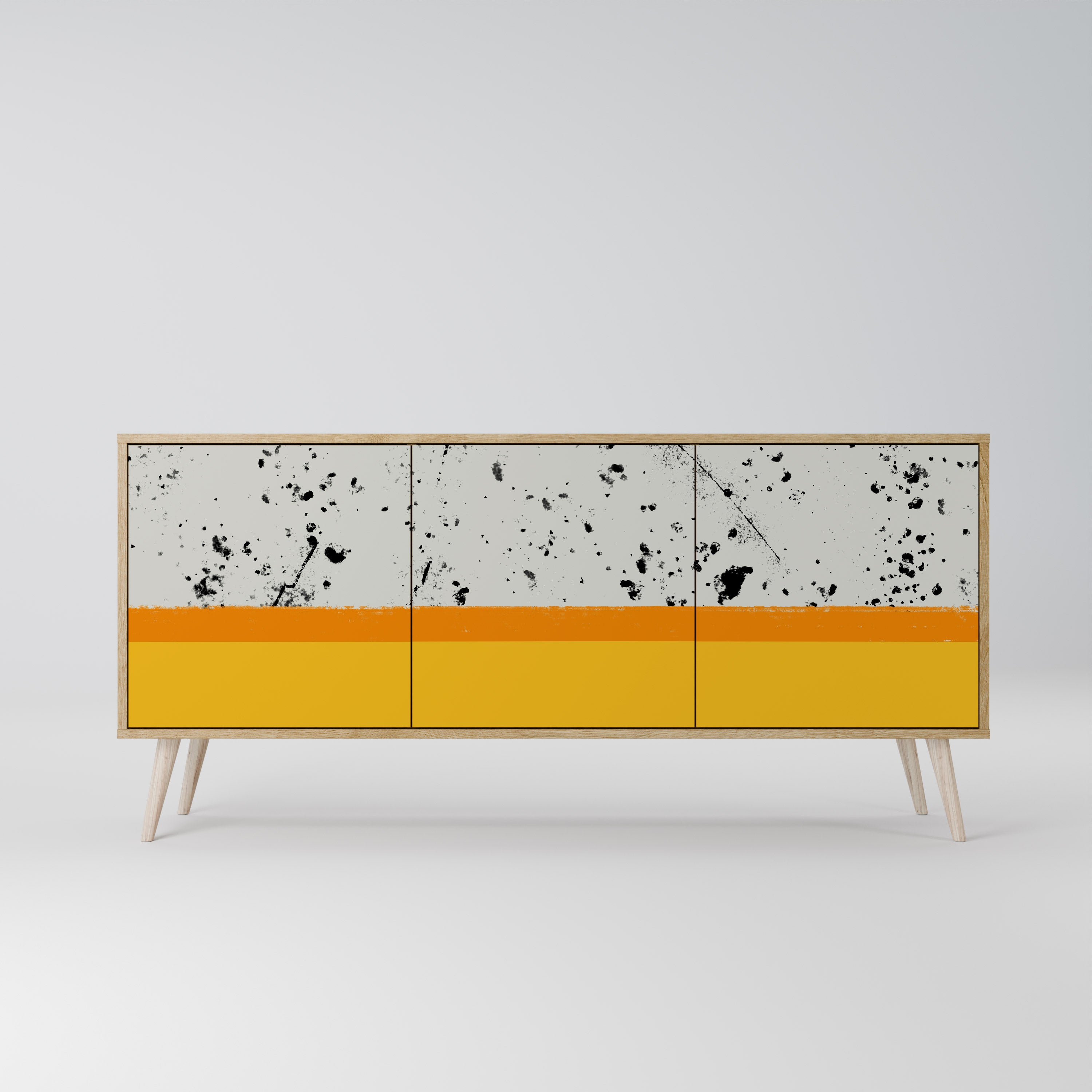 DYED BY ORANGE 3-Door Sideboard