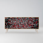 BROKEN LINES 3-Door Sideboard