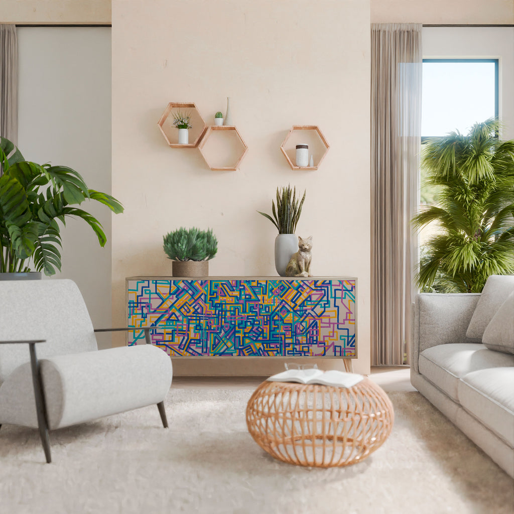 MEMORIES MAP 3-Door Sideboard