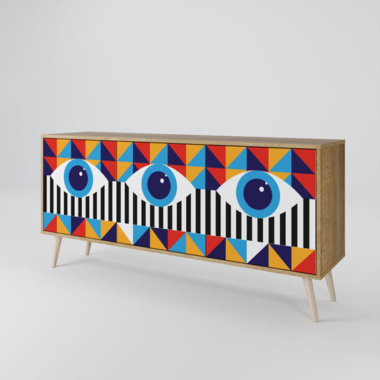 ABSTRACTION AND GEOMETRY 3-türiges Sideboard