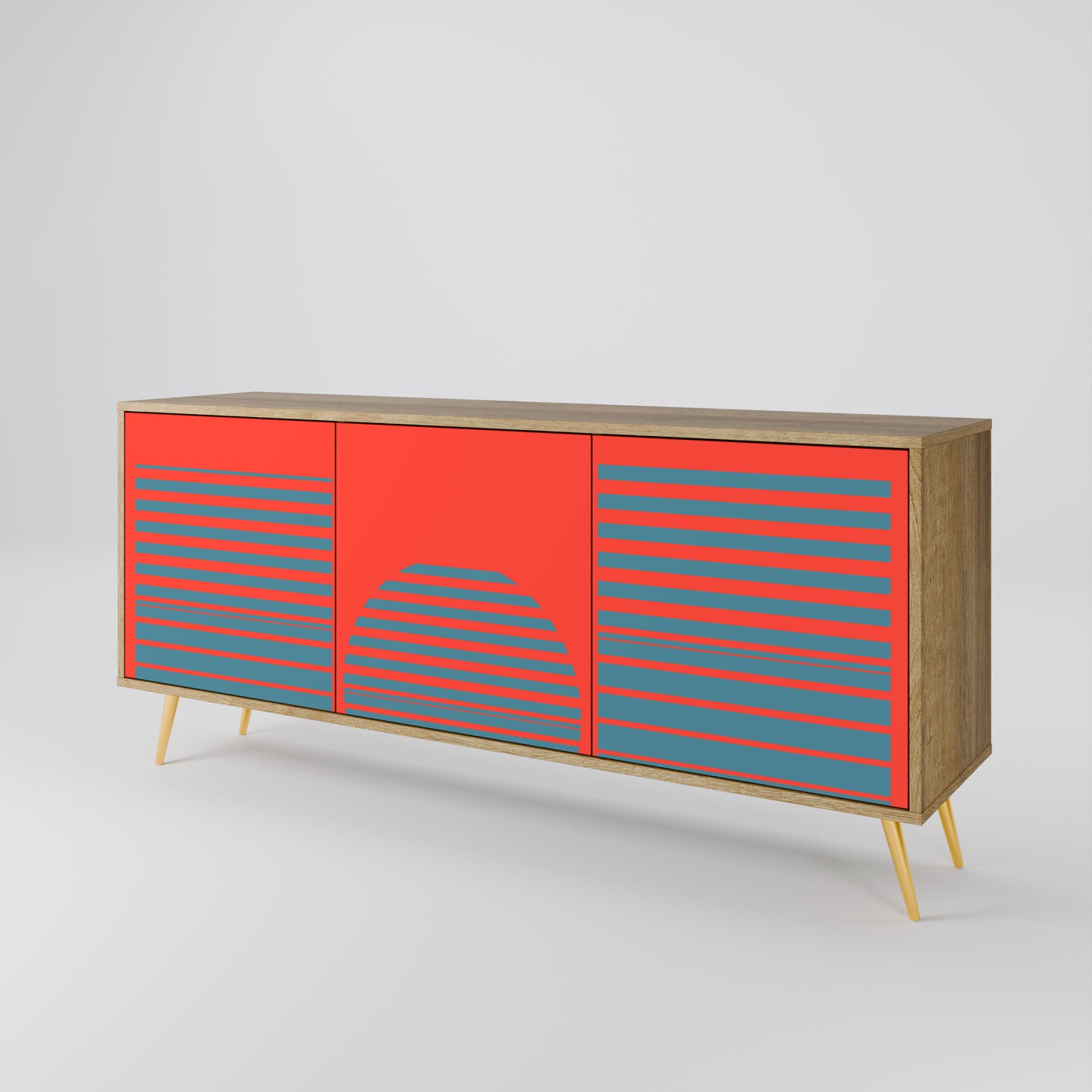 RISING GEOMETRY STARS 3-türiges Sideboard