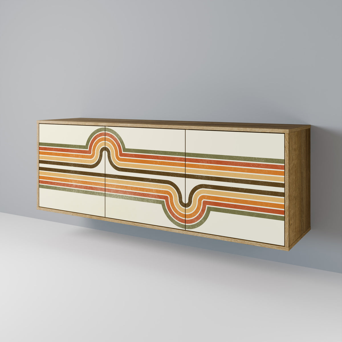 EXCEPTIONAL STREAM Aparador de 3 Portas