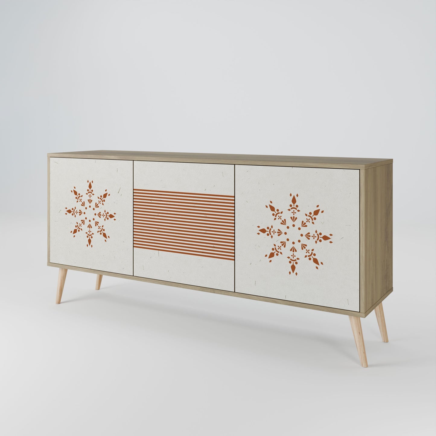 Credenza DAILY HARMONY a 3 ante effetto rovere