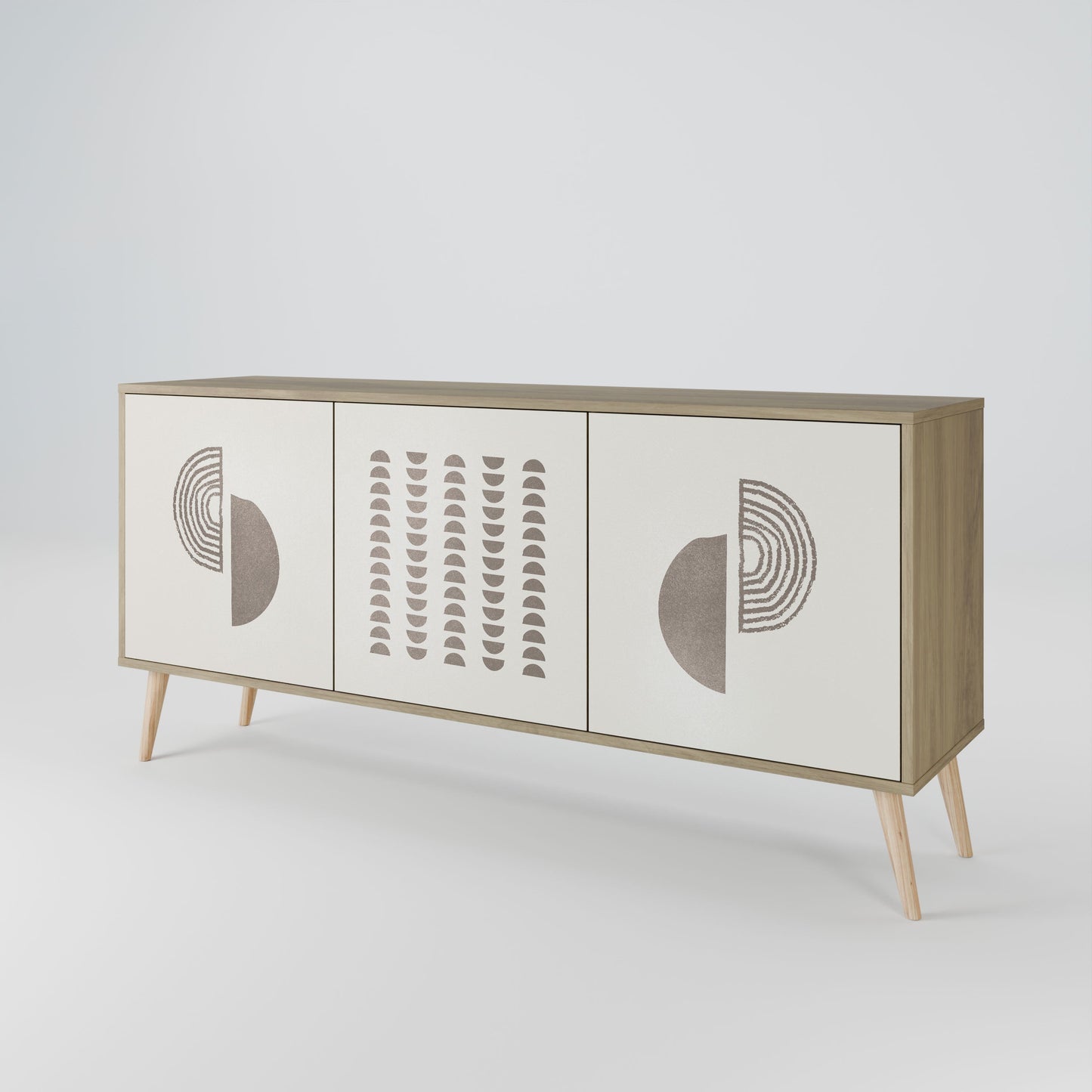 Credenza a 3 ante HARMONY ESSENCE in effetto rovere