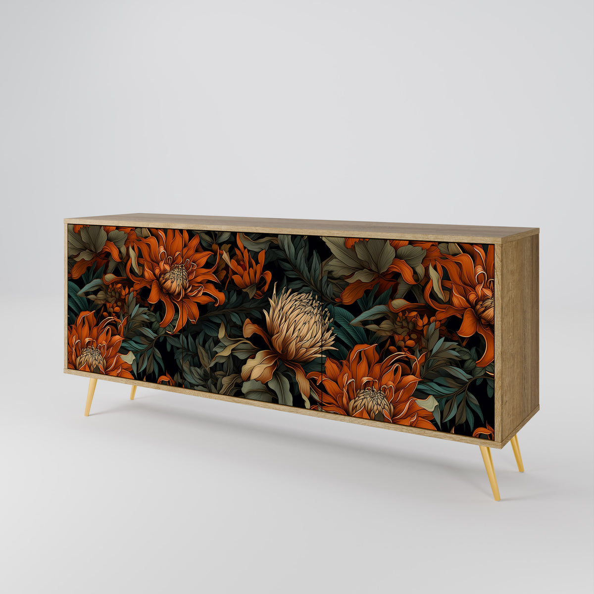 DAWN BLOOM 3-Door Sideboard