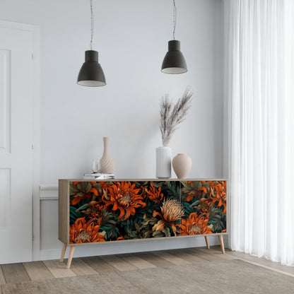 DAWN BLOOM 3-Door Sideboard in Oak Effect