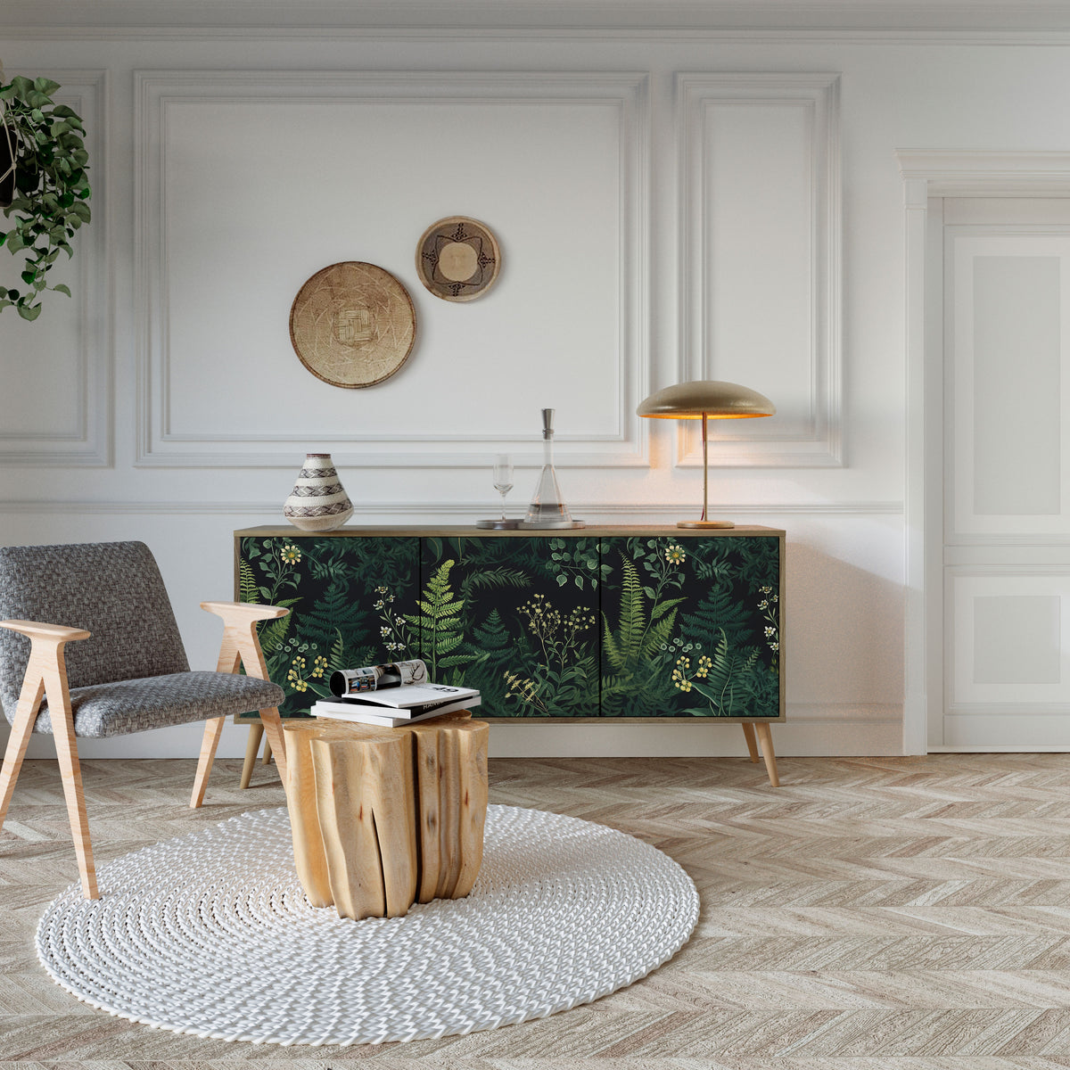 FERN FLOWERS 3-türiges Sideboard