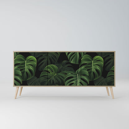 Credenza INFINITE MONSTERA a 3 ante effetto rovere