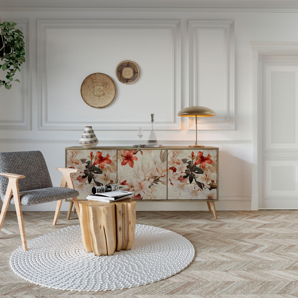 PETAL HARMONY Skänk med tre dörrar